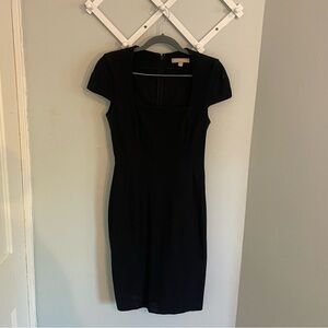 Banana republic knee length office siren black dress